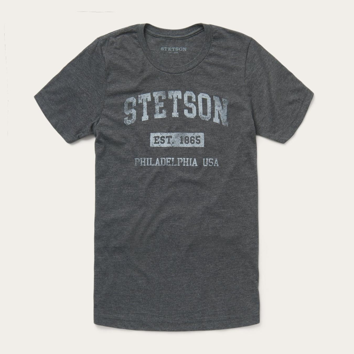 Men Tees Stetson 1865 Graphic Tee Grey