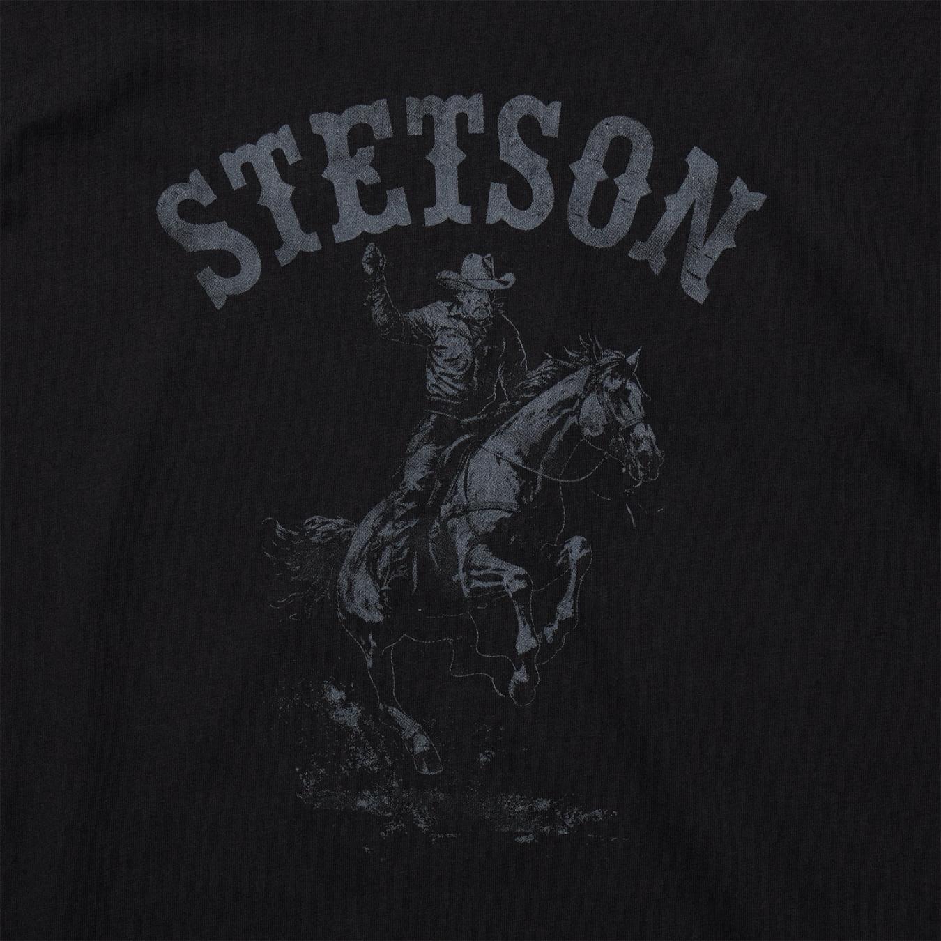 Men Tees Stetson Bronco Rider Graphic Tee Black