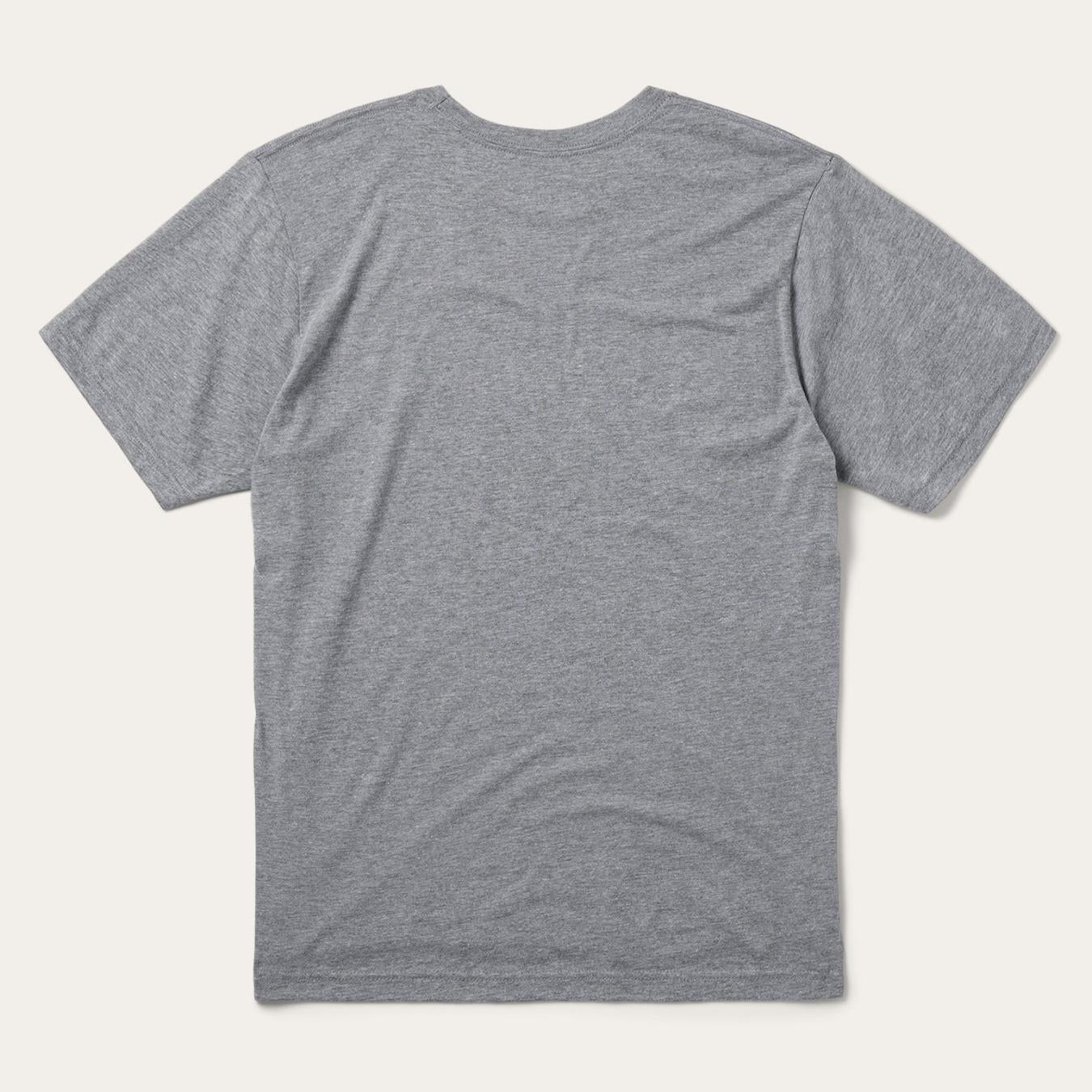 Men Tees Stetson Bronco Rider Graphic Tee Grey