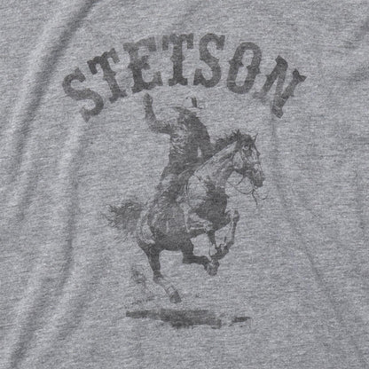 Men Tees Stetson Bronco Rider Graphic Tee Grey
