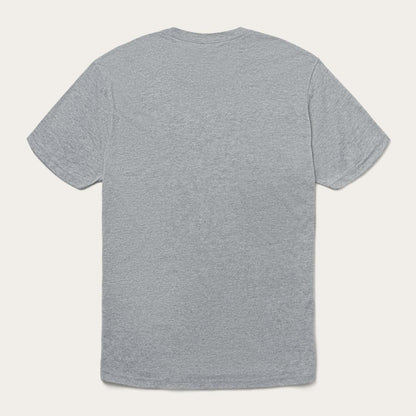 Men Tees Stetson John B. Stetson Co Graphic Tee Grey