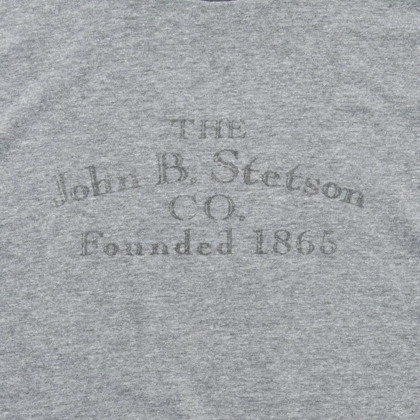 Men Tees Stetson John B. Stetson Co Graphic Tee Grey
