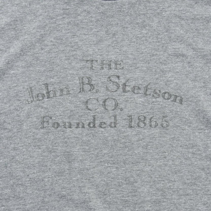 Men Tees Stetson John B. Stetson Co Graphic Tee Grey