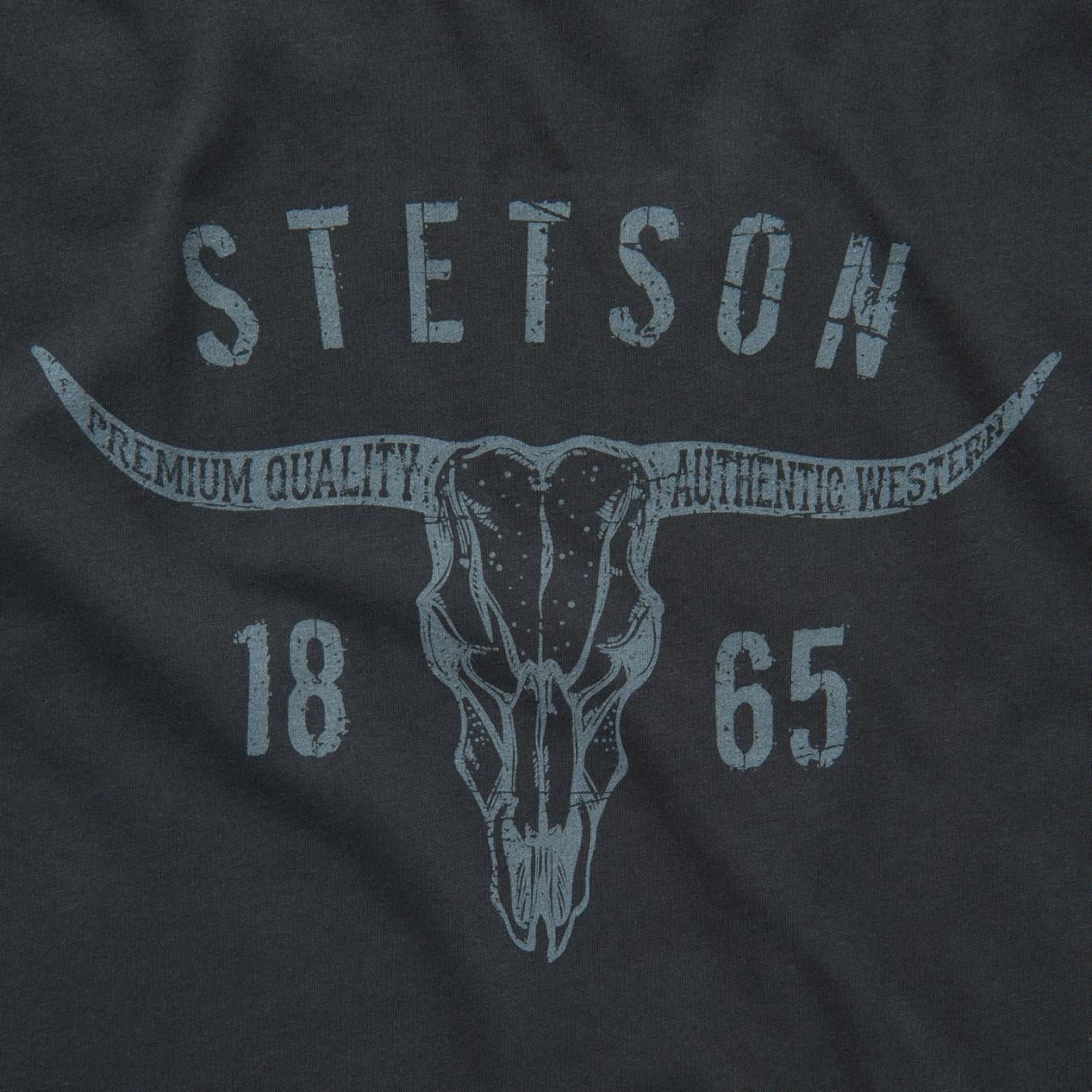 Men Tees Stetson Longhorn Graphic Tee Black