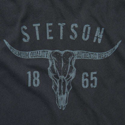 Men Tees Stetson Longhorn Graphic Tee Black
