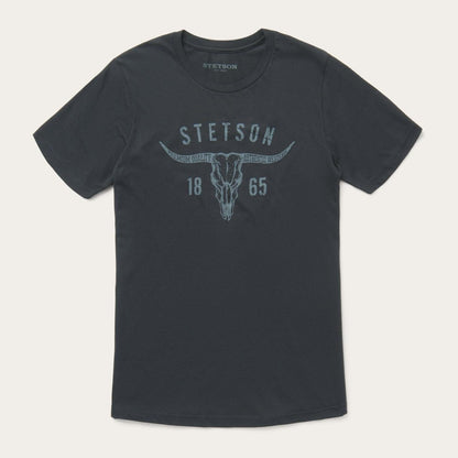 Men Tees Stetson Longhorn Graphic Tee Black