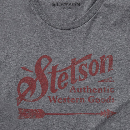 Men Tees Stetson Vintage Arrow Graphic Tee Grey