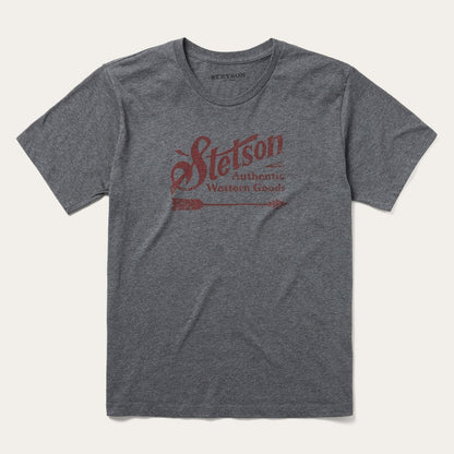 Men Tees Stetson Vintage Arrow Graphic Tee Grey