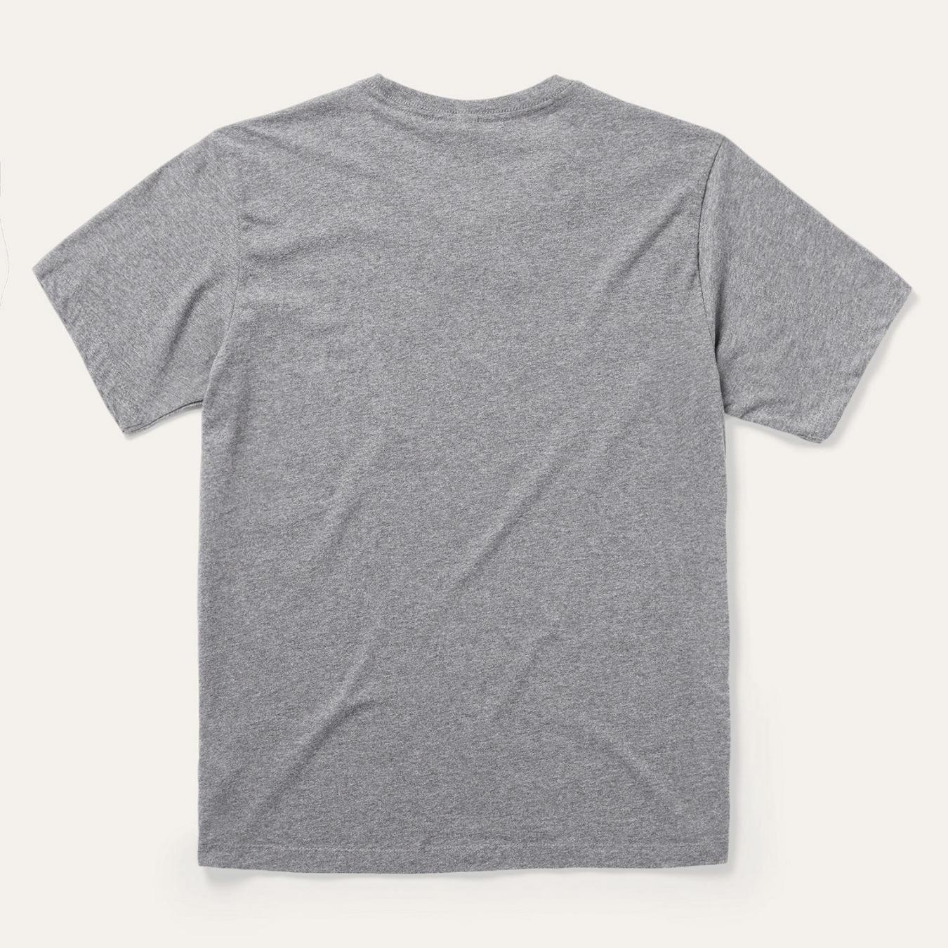 Men Tees Stetson Vintage Eagle Graphic Tee Grey