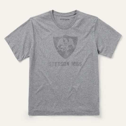 Men Tees Stetson Vintage Eagle Graphic Tee Grey