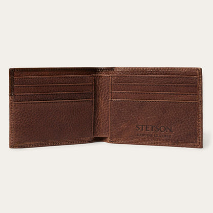 Men Wallets Stetson Steer Head Bi-Fold Wallet Brown