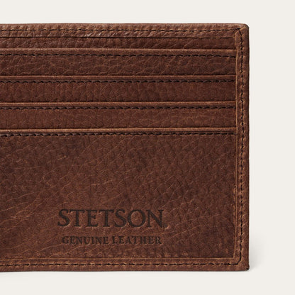Men Wallets Stetson Steer Head Bi-Fold Wallet Brown