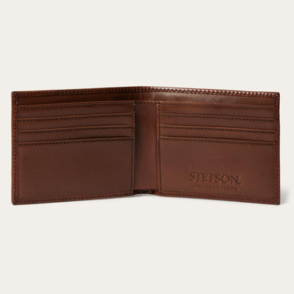 Men Wallets Stetson Tooled Bi-Fold Wallet Brown