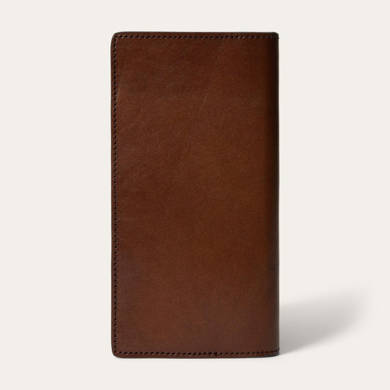 Men Wallets Stetson Tooled Checkbook Brown