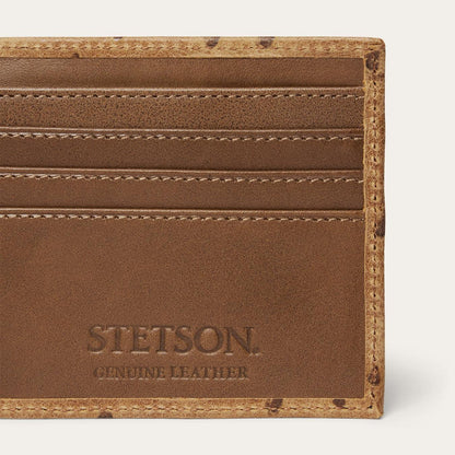Men Wallets Stetson Tooled Embossed Croco Bi-Fold Wallet Brown / California Nut