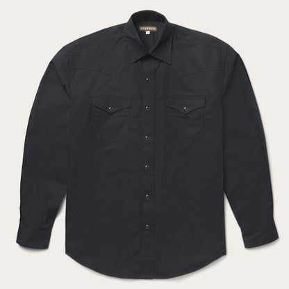 Men Western Shirts Stetson Classic Western Shirt In Black Black
