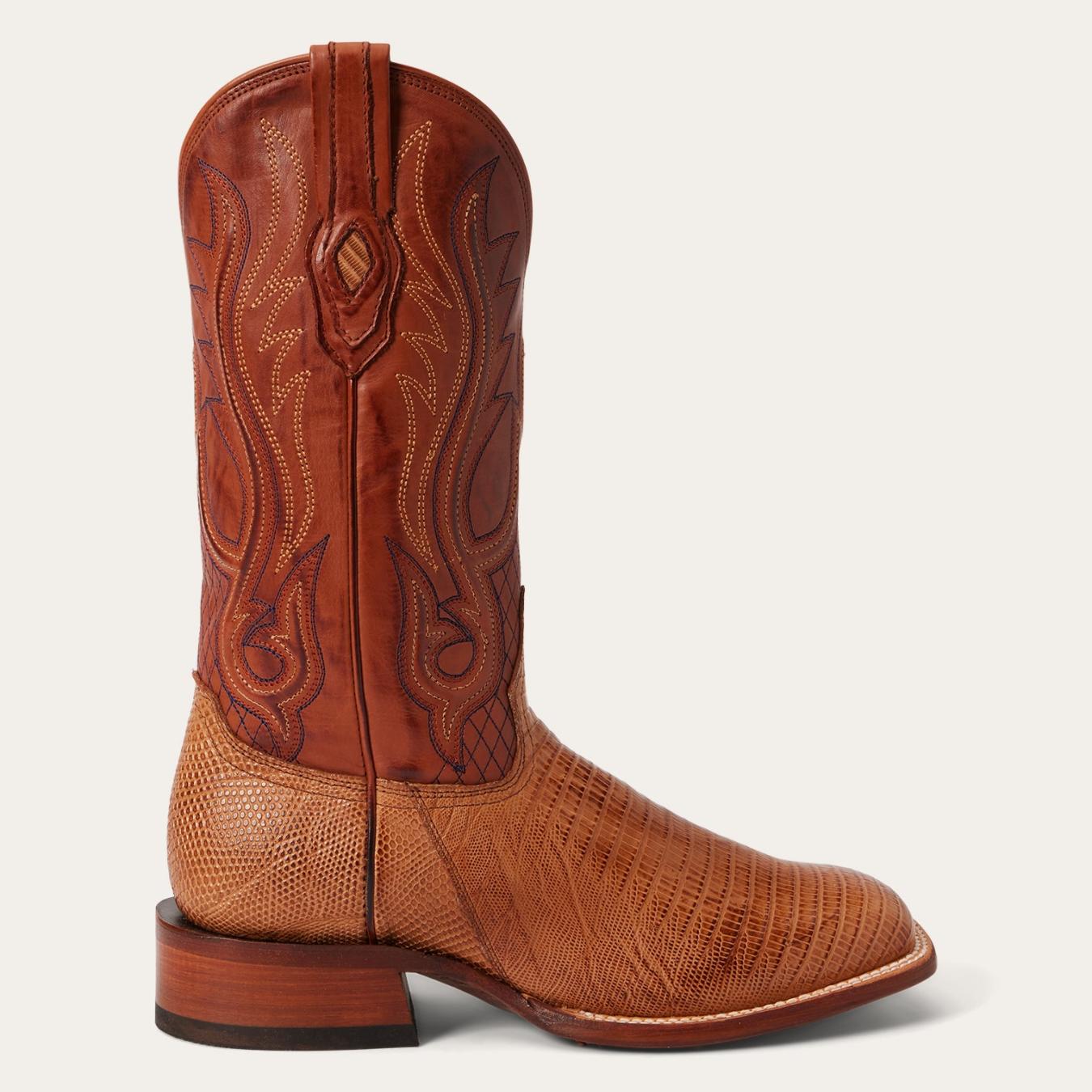 Men Western Stetson Arlington Teju Boot Tan