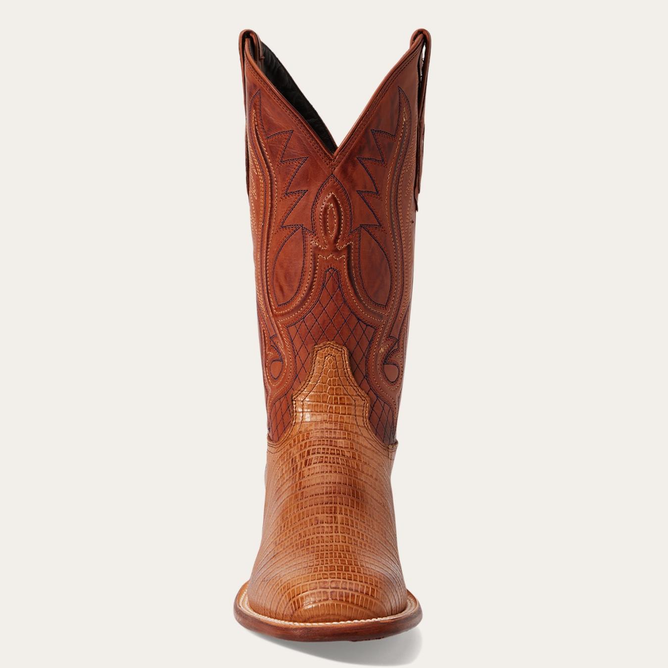 Men Western Stetson Arlington Teju Boot Tan