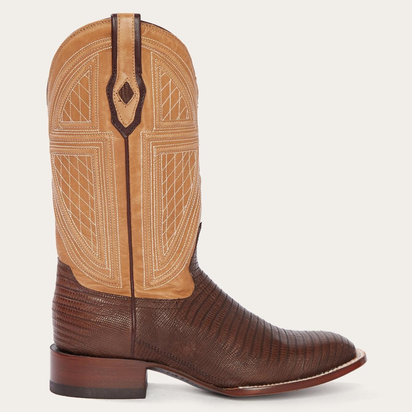 Men Western Stetson Beaumont Brown Teju Cowboy Boot Brown