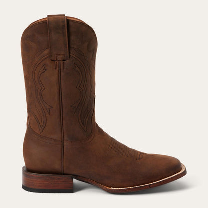 Men Western Stetson Bowie Boots Brown