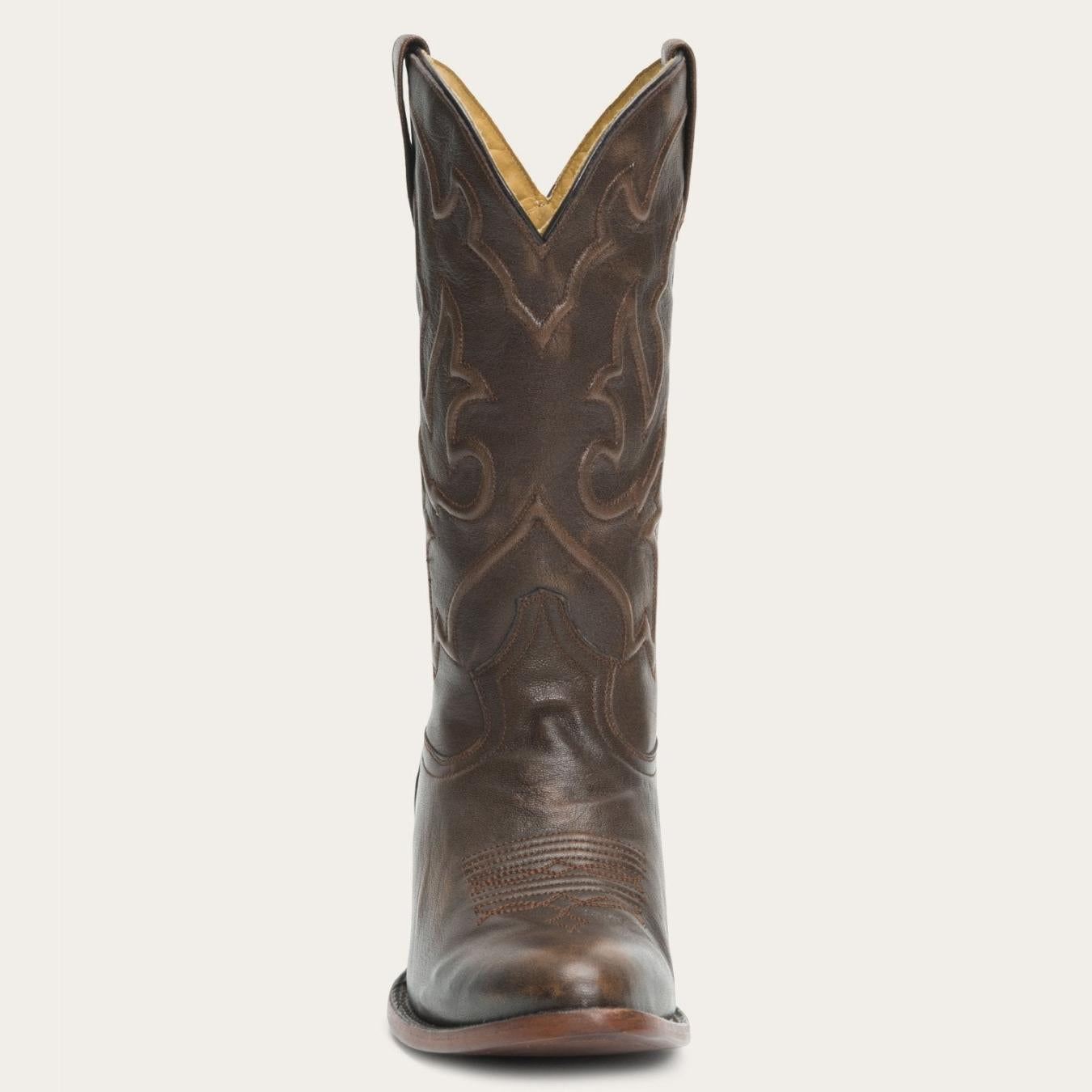 Men Western Stetson Carlisle Western Boots Distressed Brown