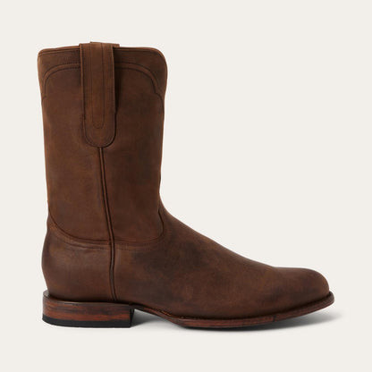 Men Western Stetson Cassidy Roper Boots Brown