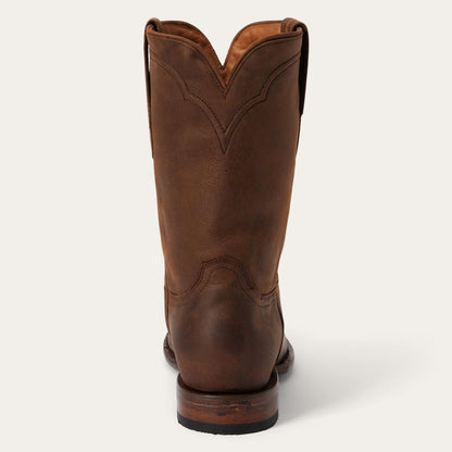 Men Western Stetson Cassidy Roper Boots Brown