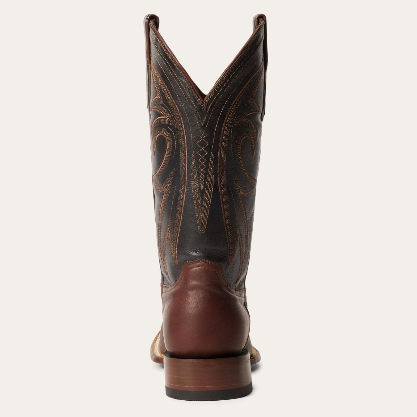 Men Western Stetson Cody Boots Brown