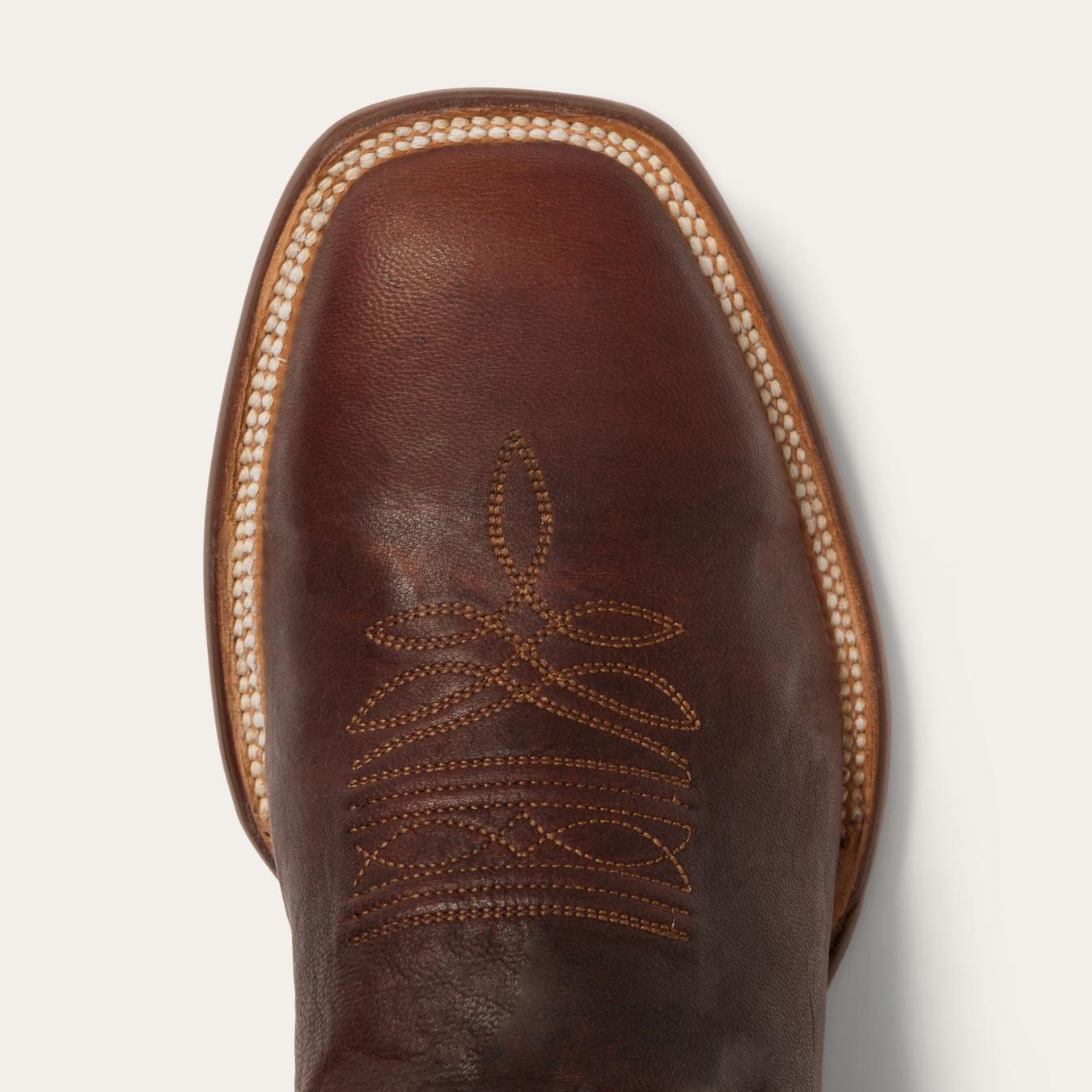 Men Western Stetson Cody Boots Brown