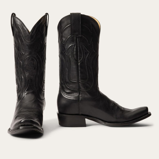 Men Western Stetson Garrett Boots Black