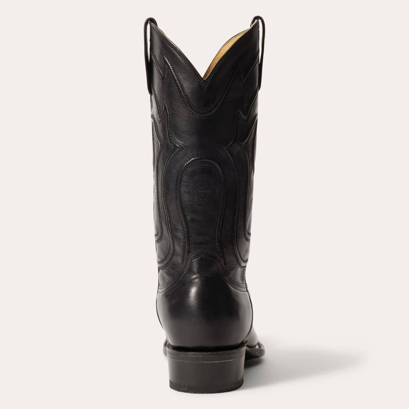 Men Western Stetson Garrett Boots Black