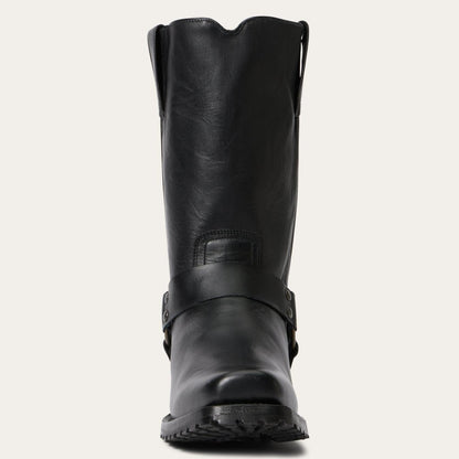 Men Western Stetson Heritage Harness Boots Black