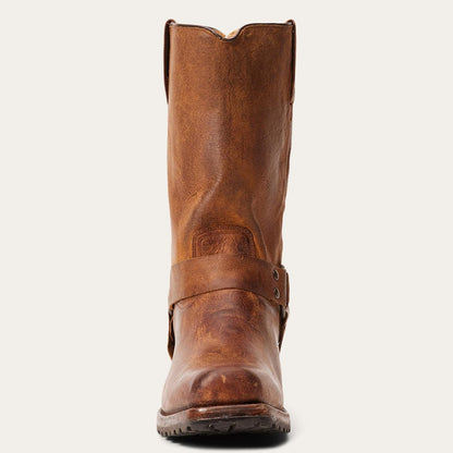Men Western Stetson Heritage Harness Boots Oiled Brown