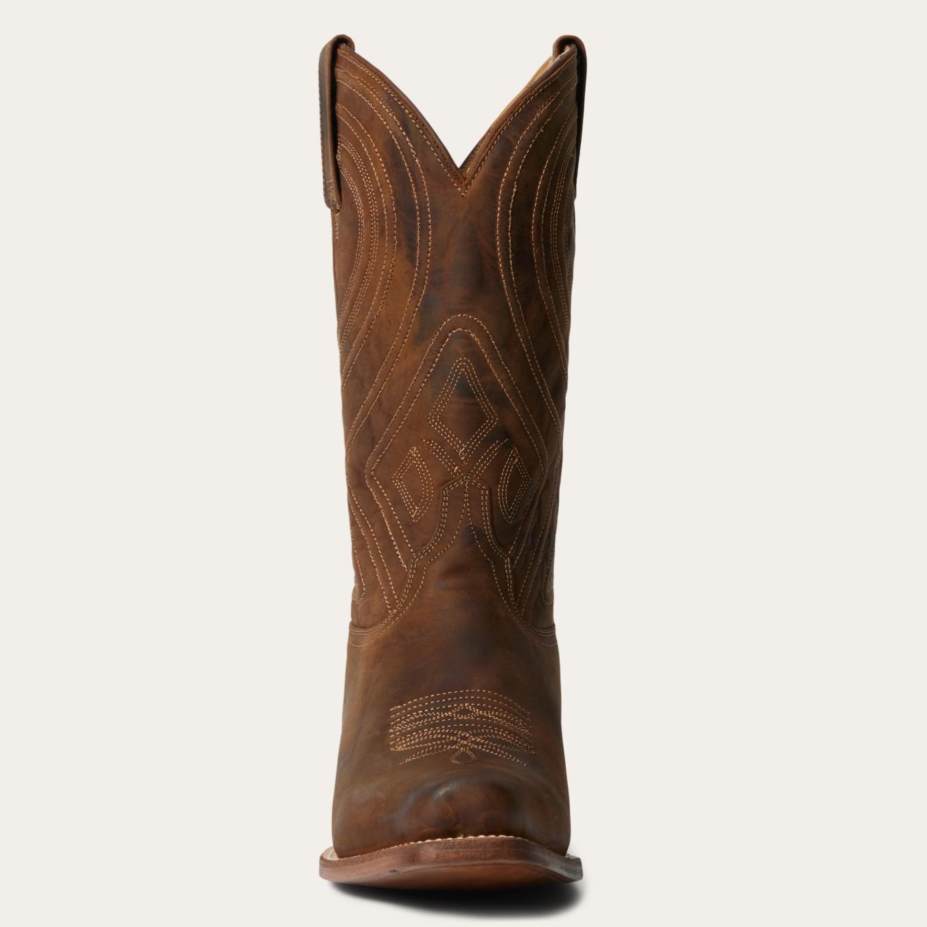 Men Western Stetson Mossman Boot Brown