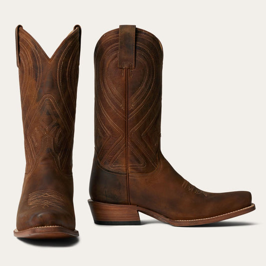 Men Western Stetson Mossman Boot Brown