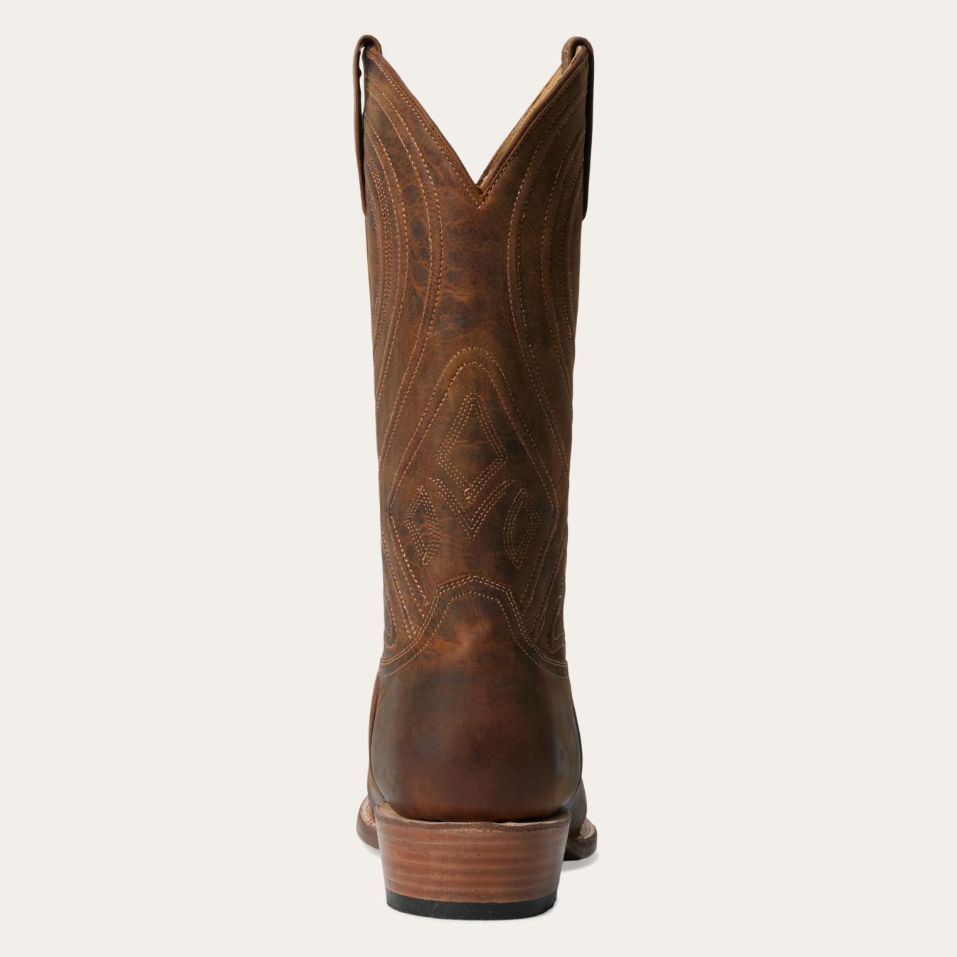 Men Western Stetson Mossman Boot Brown