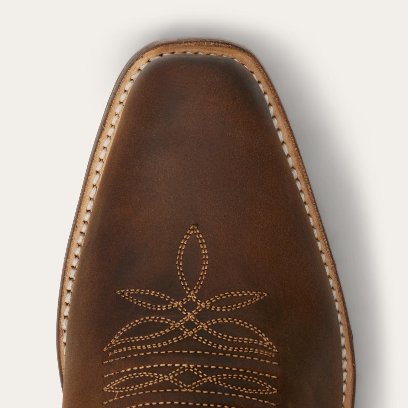 Men Western Stetson Mossman Boot Brown