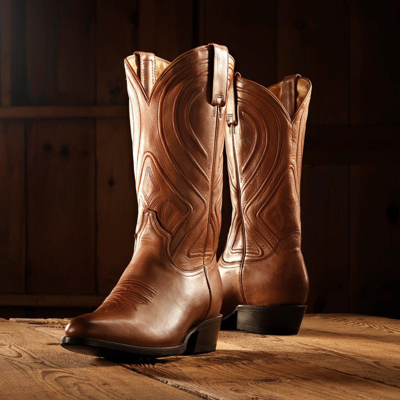 Men Western Stetson Mossman Brown