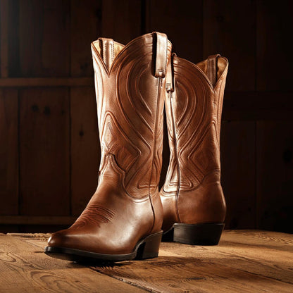 Men Western Stetson Mossman Brown