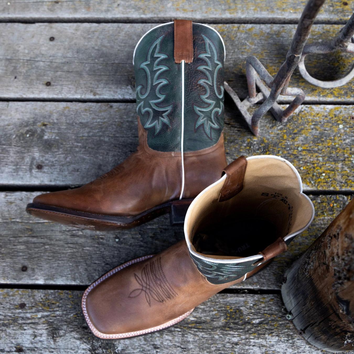 Men Western Stetson Obadiah Boots Brown