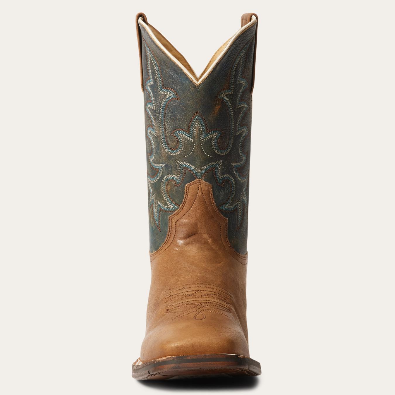 Men Western Stetson Obadiah Boots Brown