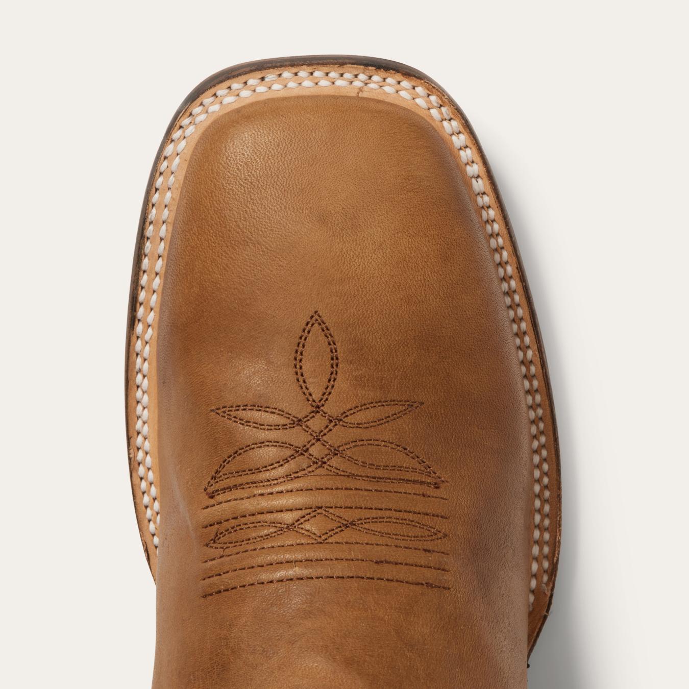 Men Western Stetson Obadiah Boots Brown