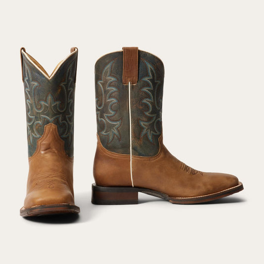 Men Western Stetson Obadiah Boots Brown