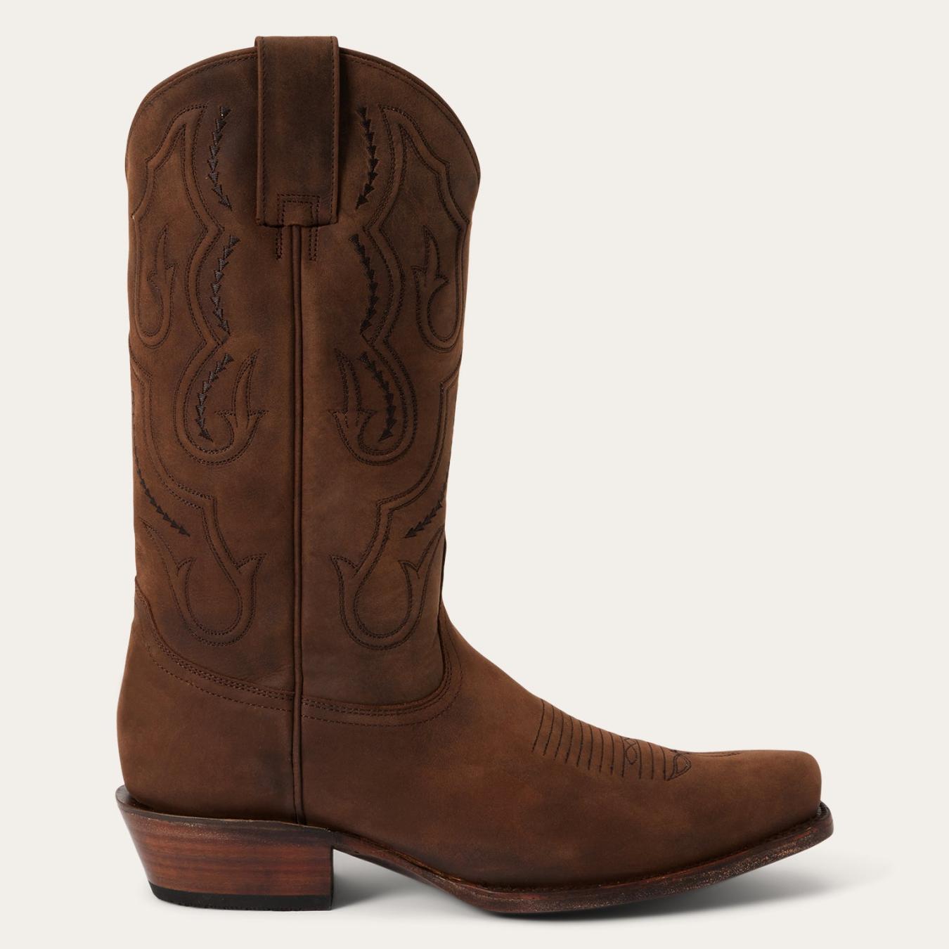 Men Western Stetson Paxton Boots Brown