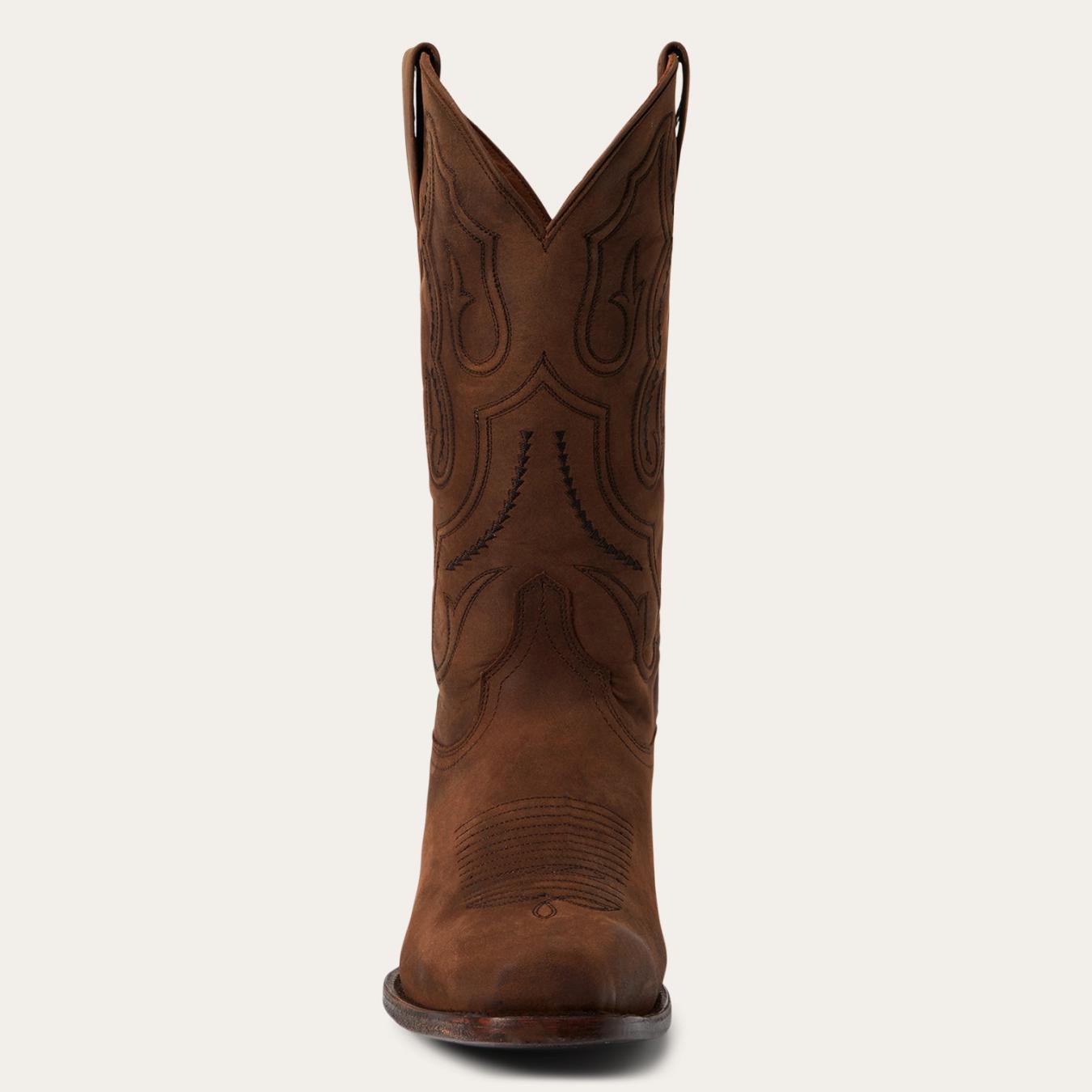 Men Western Stetson Paxton Boots Brown