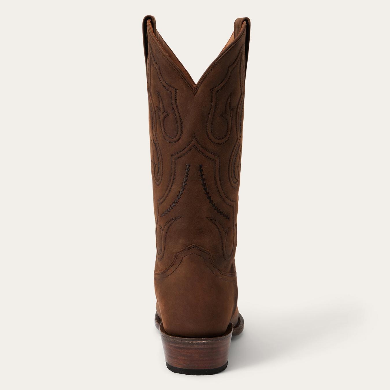 Men Western Stetson Paxton Boots Brown
