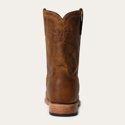 Men Western Stetson Puncher Boots Oily Brown