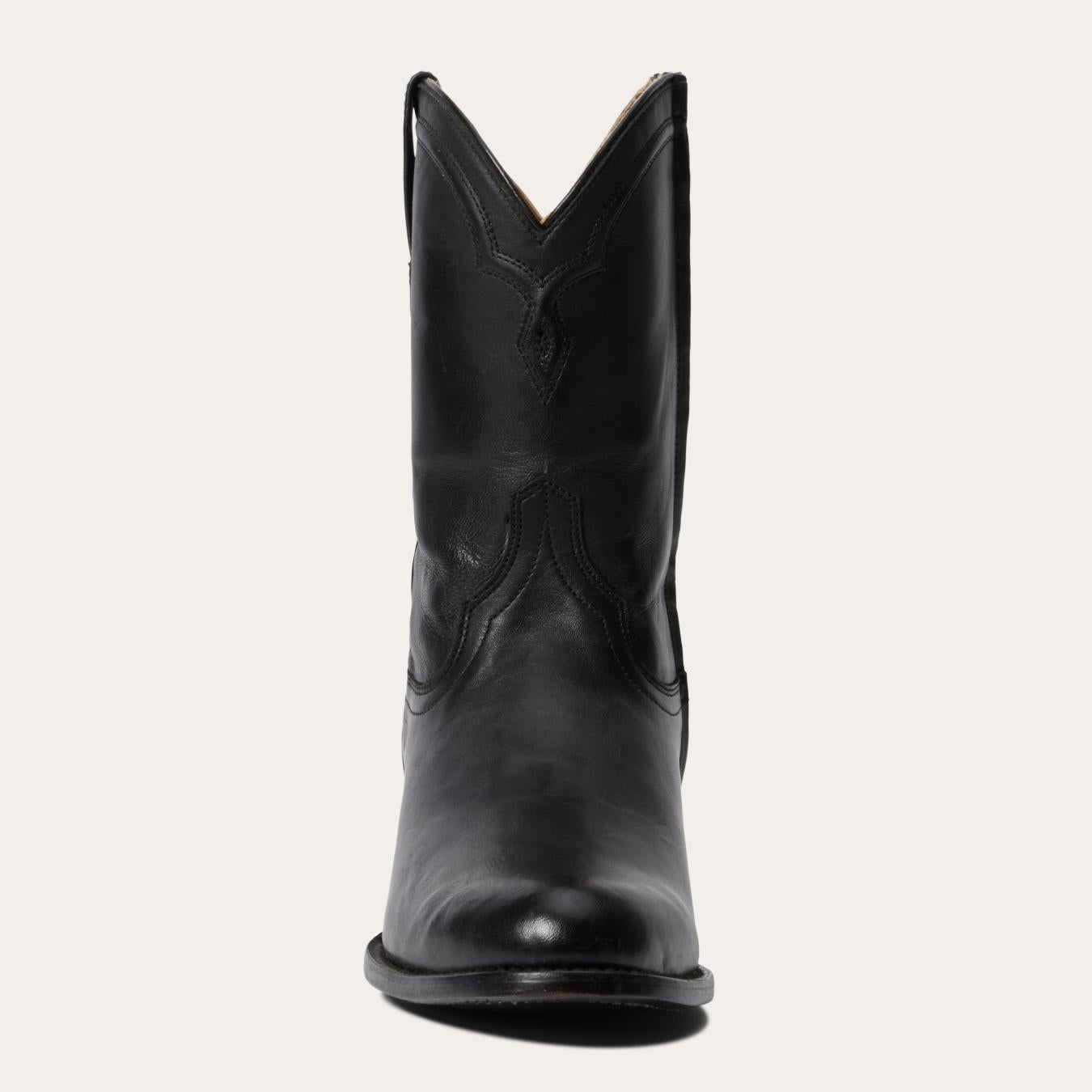 Men Western Stetson Rancher Zip Roper Burnished Black