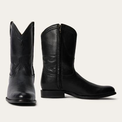 Men Western Stetson Rancher Zip Roper Burnished Black