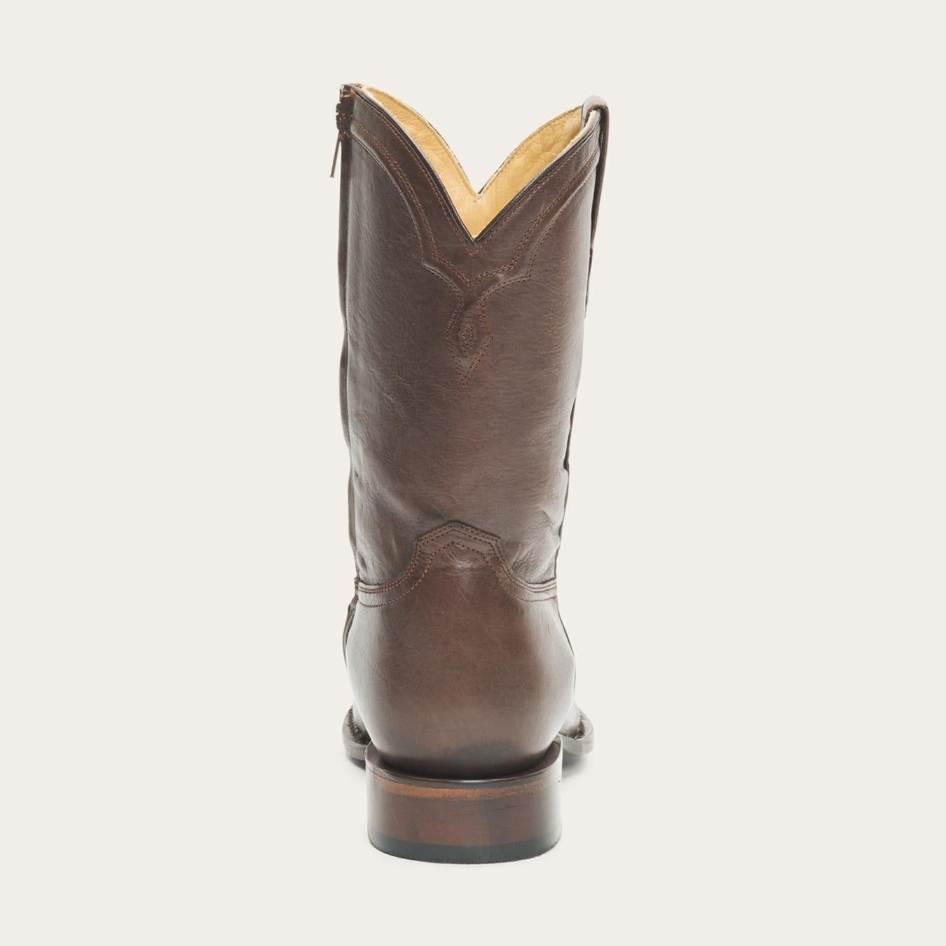 Men Western Stetson Rancher Zip Roper Burnished Brown